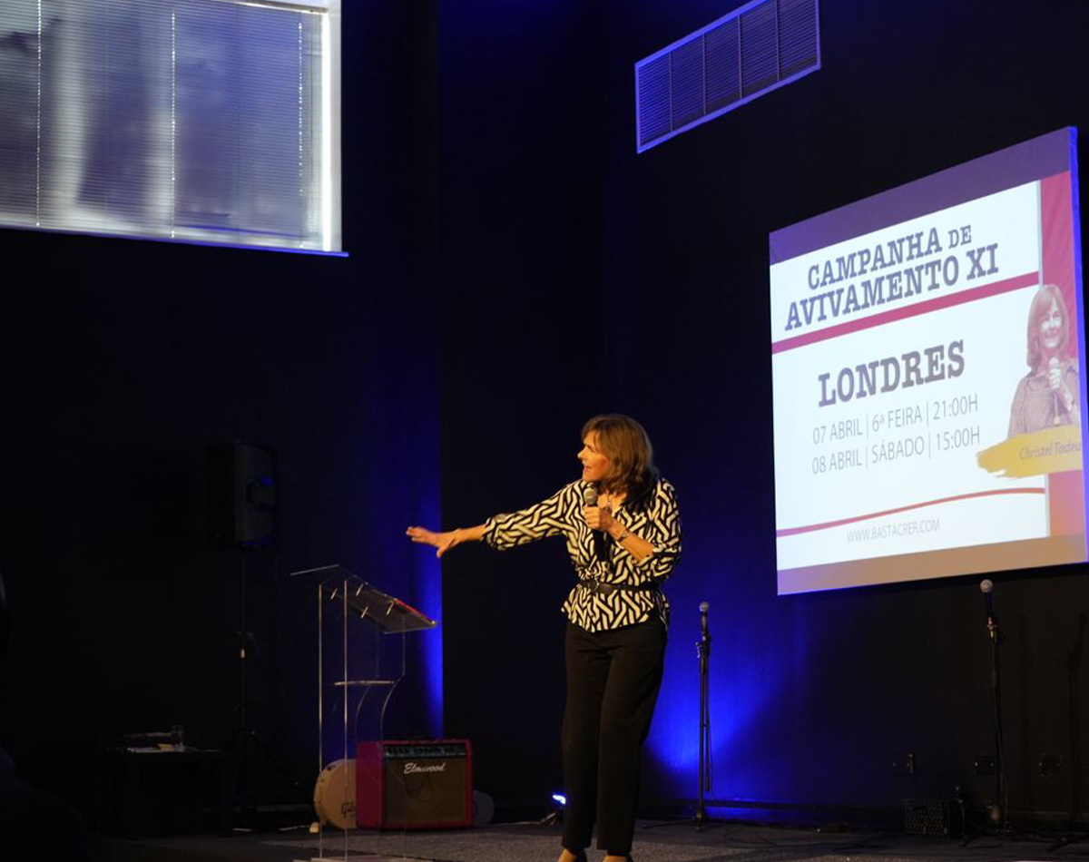 Evento Londres – Campanha de Avivamento Bsp Christel Abril 2023